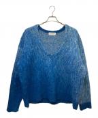 Knuth Marfクヌースマーフ）の古着「別注Uneck knit pullover KM23SUG14-1」｜スカイブルー