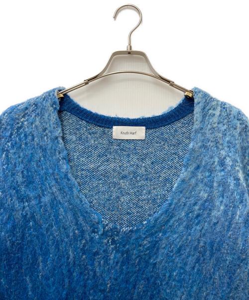 Knuth Marf（クヌースマーフ）Knuth Marf (クヌースマーフ) 別注Uneck knit pullover KM23SUG14-1 スカイブルー サイズ:Freeの古着・服飾アイテム