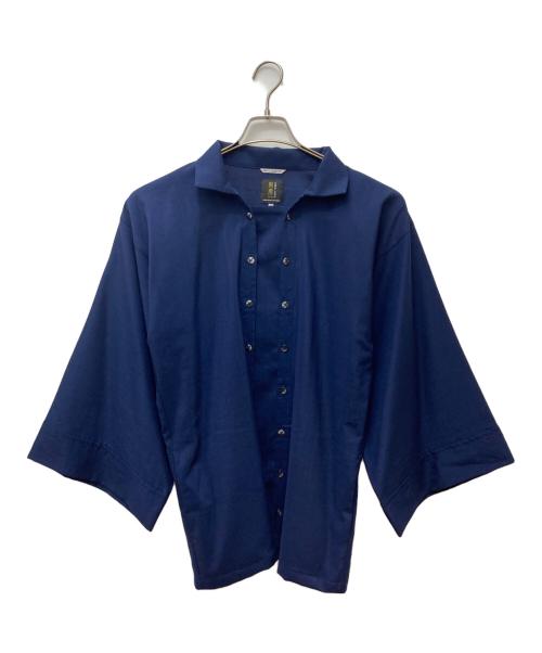 SOU・SOU（ソウソウ）SOU・SOU (ソウソウ) モスリンシャツ ネイビー サイズ:Мの古着・服飾アイテム