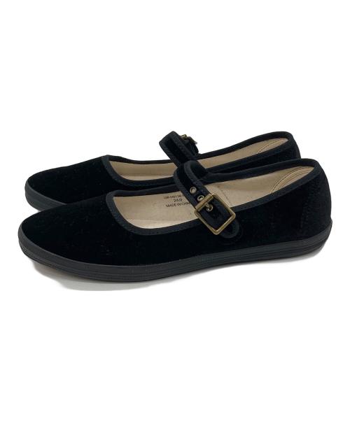 ORCIVAL（オーシバル）ORCIVAL (オーシバル) ベルベットストラップシューズ ブラック サイズ:24の古着・服飾アイテム