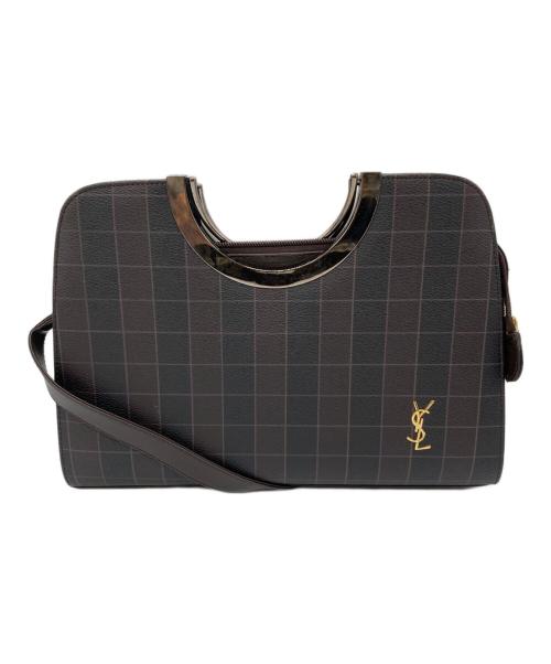 Yves Saint Laurent（イヴサンローラン）Yves Saint Laurent (イヴサンローラン) 2WAYバッグ ブラウンの古着・服飾アイテム