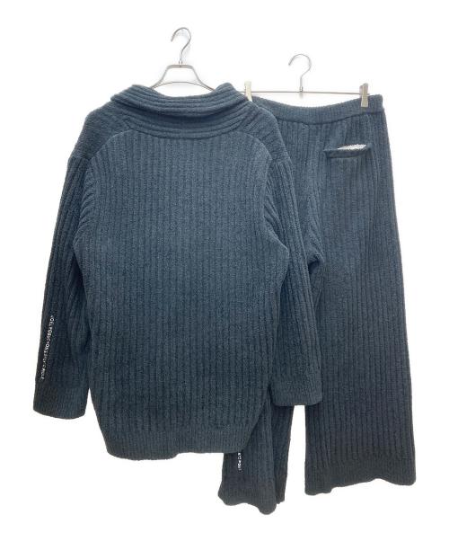 gelato pique（ジェラートピケ）gelato pique (ジェラートピケ) Joel Robuchon (ジョエル・ロブション) ショールカラーセットアップ PMNT205947 ブラック サイズ:Lの古着・服飾アイテム