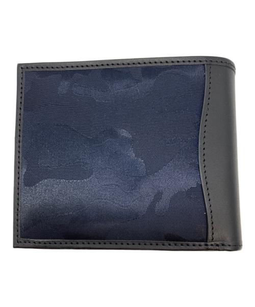 HUNTING WORLD（ハンティングワールド）HUNTING WORLD (ハンティングワールド) ユーティリティカモダブルウォレット 302UTC ネイビーの古着・服飾アイテム