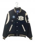 BoTTボット）の古着「Teddy Varsity Jacket 233boTT03」｜ネイビー