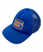 stussyステューシー）の古着「SUPER S MESH TRUCKER CAP]」｜ブルー