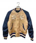 Pherrow'sフェローズ）の古着「匠スカジャン」｜ブラック×ベージュ