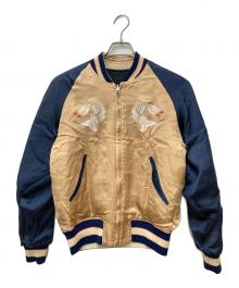 Pherrow's（フェローズ）の古着「匠スカジャン」｜ブラック×ベージュ