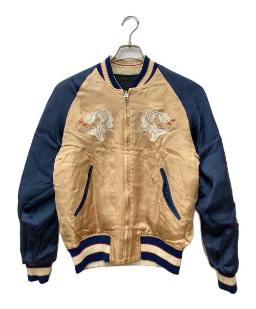 Pherrow's（フェローズ）Pherrow's (フェローズ) 匠スカジャン ブラック×ベージュ サイズ:Mの古着・服飾アイテム