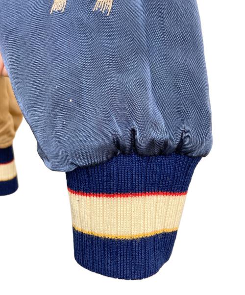 Pherrow's（フェローズ）Pherrow's (フェローズ) 匠スカジャン ブラック×ベージュ サイズ:Mの古着・服飾アイテム