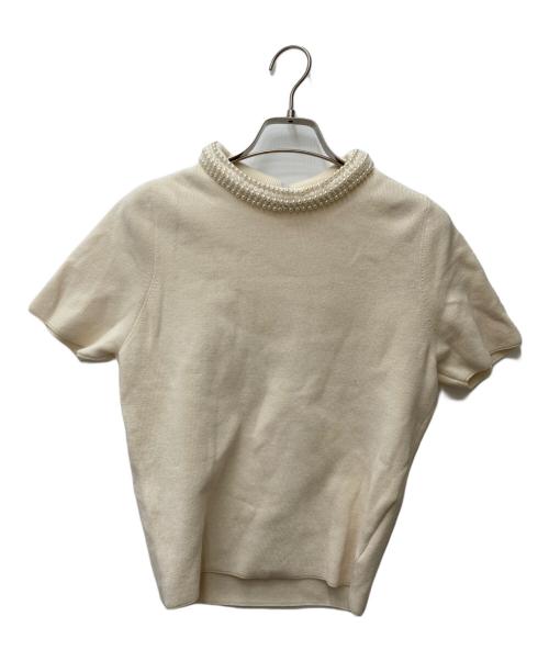 BALLSEY（ボールジィ）BALLSEY (ボールジィ) パールコンビパディットカラープルオーバー ベージュ サイズ:Sの古着・服飾アイテム