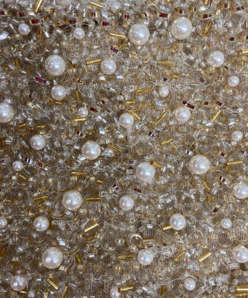 ANTEPRIMA（アンテプリマ）ANTEPRIMA (アンテプリマ) ペルラグリッター スクエアスモール ワイヤーショルダーバッグ OROGENTO (ゴールド)の古着・服飾アイテム