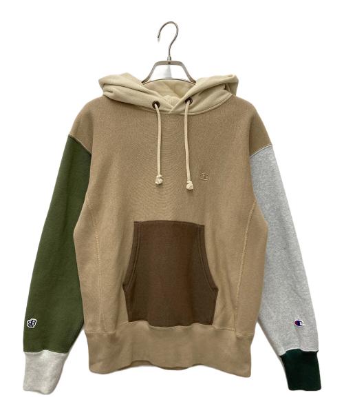 Champion REVERSE WEAVE（チャンピオン リバース ウィーブ）Champion REVERSE WEAVE (チャンピオン リバース ウィーブ) パーカー ベージュ サイズ:X-SMALLの古着・服飾アイテム