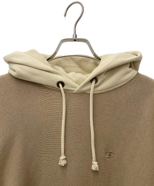 Champion REVERSE WEAVE（チャンピオン リバース ウィーブ）Champion REVERSE WEAVE (チャンピオン リバース ウィーブ) パーカー ベージュ サイズ:X-SMALLの古着・服飾アイテム
