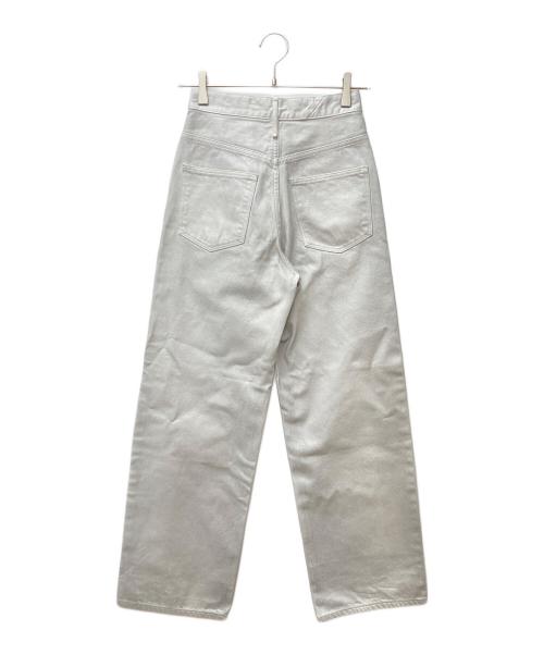 upper hights（アッパーハイツ）upper hights (アッパーハイツ) THE NIECE ワイドデニムパンツ 18E201502WGL WHITE GLITTER サイズ:SIZE 21の古着・服飾アイテム