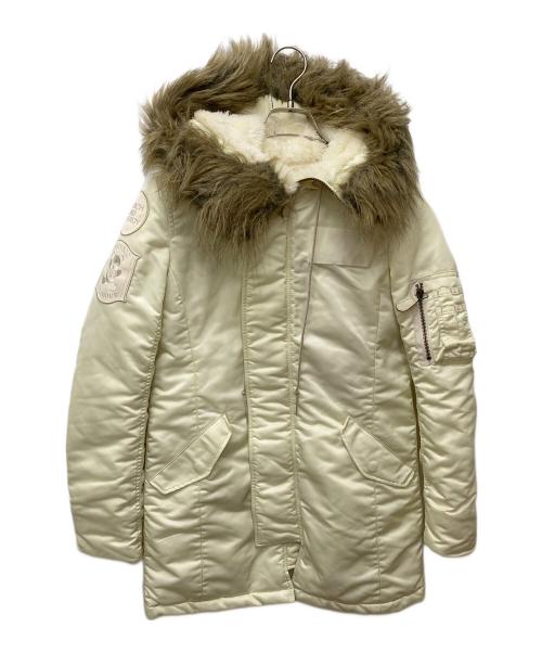 Hysteric Glamour（ヒステリックグラマー）Hysteric Glamour (ヒステリックグラマー) プリマロフトN-3Bタイプジャケット 2AC-8580 ホワイト サイズ:FREEの古着・服飾アイテム