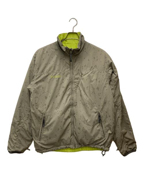 Columbia（コロンビア）Columbia (コロンビア) 中綿リバーシブルジャケット ベージュ×グリーン サイズ:Lの古着・服飾アイテム