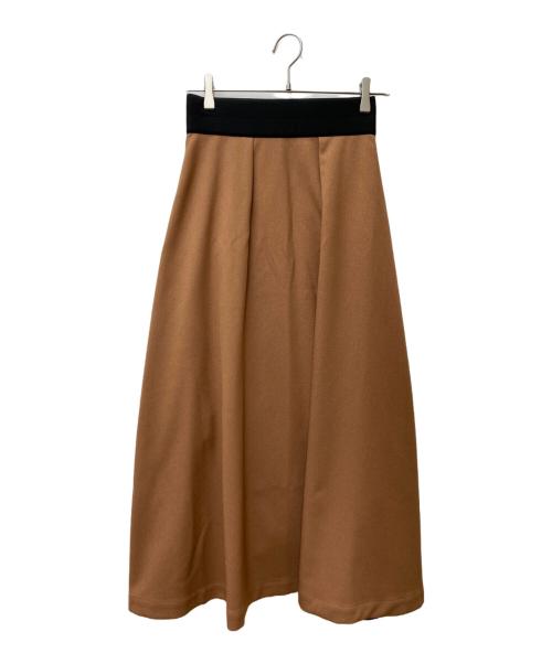 A + TOKYO（エープラス トウキョウ）A + TOKYO (エープラス トウキョウ) フロントジップスカート 252644006 ブラウン×ネイビー サイズ:1の古着・服飾アイテム