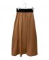 A + TOKYO (エープラス トウキョウ) フロントジップスカート 252644006 ブラウン×ネイビー サイズ:1：3500円