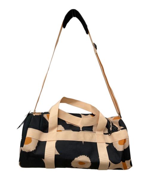 adidas（アディダス）adidas (アディダス) marimekko (マリメッコ) ダッフルバッグ GU0884 ブラック×ベージュ 未使用品の古着・服飾アイテム