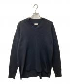 BALLSEYボールジィ）の古着「リンクスリブライト Vネックプルオーバー 11-02-34-02701」｜ブラック