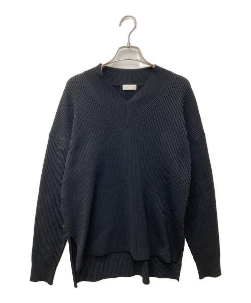 BALLSEY（ボールジィ）BALLSEY (ボールジィ) リンクスリブライト Vネックプルオーバー 11-02-34-02701 ブラック サイズ:Sの古着・服飾アイテム