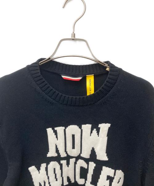 MONCLER GENIUS（モンクレール ジーニアス）MONCLER GENIUS (モンクレール ジーニアス) ロゴニット E10919040400 (RFID) ブラック サイズ:Mの古着・服飾アイテム