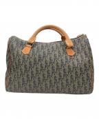 Christian Diorクリスチャン ディオール）の古着「トロッターミニボストンバッグ」｜ベージュ×ブラック