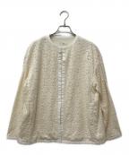 IENAイエナ）の古着「パイピングレースジャケット 23-010-900-8390-1-0」｜ホワイト