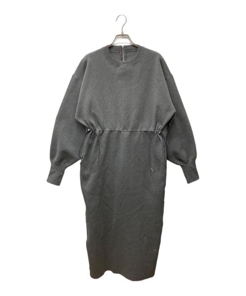 Adam et Rope（アダム エ ロペ）Adam et Rope (アダム エ ロペ) フォルムニットワンピース グレー サイズ:Fの古着・服飾アイテム