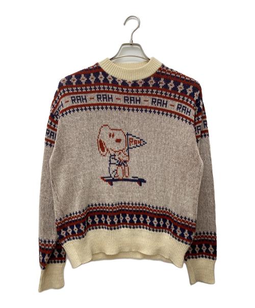 ARROW（アロー）ARROW (アロー) アクリルニット ブラウン サイズ:Lの古着・服飾アイテム