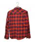 Vivienne Westwood (ヴィヴィアンウエストウッド) ミニオーブ刺繍チェックネルシャツ レッド サイズ:46：4000円