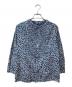 45R（フォーティファイブ・アール）の古着「インディゴ藍染 花柄ブラウス」｜ブルー