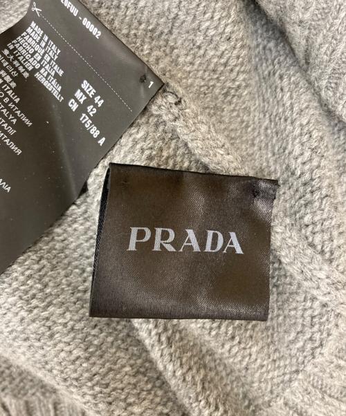 PRADA（プラダ）PRADA (プラダ) グラデーションニット ブラック×グレー サイズ:44の古着・服飾アイテム