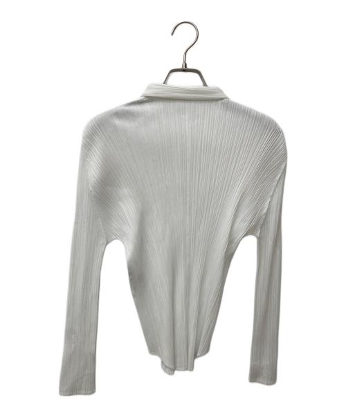 PLEATS PLEASE（プリーツプリーズ）PLEATS PLEASE (プリーツプリーズ) プリーツシャツ ホワイト サイズ:3の古着・服飾アイテム