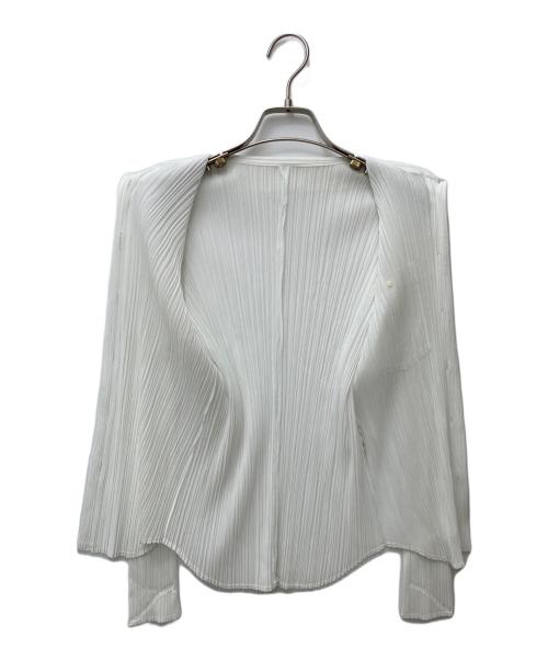 PLEATS PLEASE（プリーツプリーズ）PLEATS PLEASE (プリーツプリーズ) プリーツシャツ ホワイト サイズ:3の古着・服飾アイテム