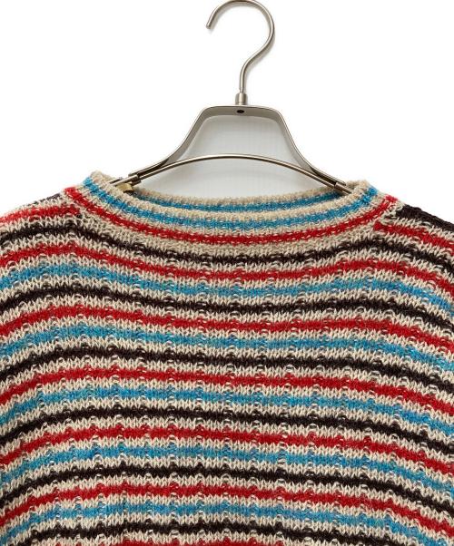 PRADA（プラダ）PRADA (プラダ) ボーダーニット マルチカラー サイズ:48の古着・服飾アイテム