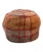 Vivienne Westwoodヴィヴィアンウエストウッド）の古着「チェックベレー帽　26-041-65002」｜ブラウン