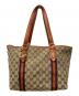 GUCCI（グッチ）の古着「GGシェリーラインキャンバストートバッグ　137396」｜ブラウン
