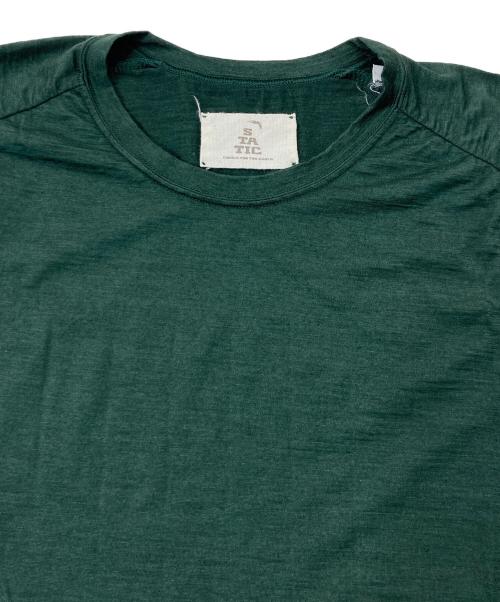 STATIC（スタティック）STATIC (スタティック) ウールTシャツ グリーン サイズ:Sの古着・服飾アイテム