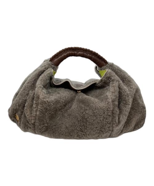 Accessoires De Mademoiselle（アクセソワ・ドゥ・マドモアゼル）Accessoires De Mademoiselle (アクセソワ・ドゥ・マドモアゼル) ムートンバッグ グレーの古着・服飾アイテム