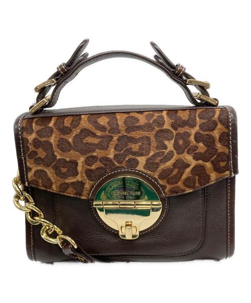 MICHAEL MICHAEL KORS（マイケル マイケルコース）MICHAEL MICHAEL KORS (マイケル マイケルコース) 2WAYバッグ ブラウンの古着・服飾アイテム