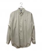 RALPH LAURENラルフローレン）の古着「ボタンダウンシャツ」｜ベージュ