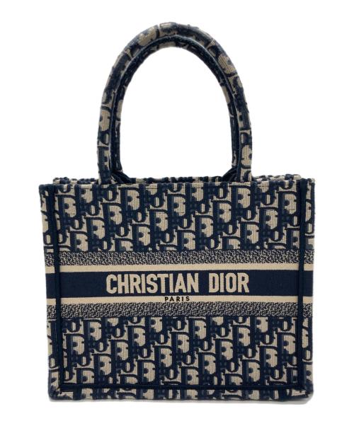 Christian Dior（クリスチャン ディオール）Christian Dior (クリスチャン ディオール) オブリーク ブックトートスモール ブルーの古着・服飾アイテム