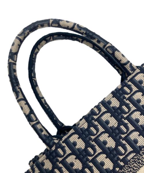 Christian Dior（クリスチャン ディオール）Christian Dior (クリスチャン ディオール) オブリーク ブックトートスモール ブルーの古着・服飾アイテム