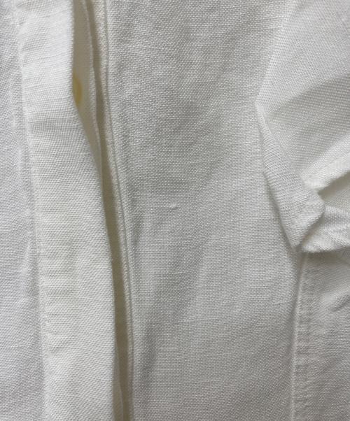 FRAMeWORK（フレームワーク）FRAMeWORK (フレームワーク) リネンレーヨンフリルブラウス ホワイト サイズ:Free 未使用品の古着・服飾アイテム