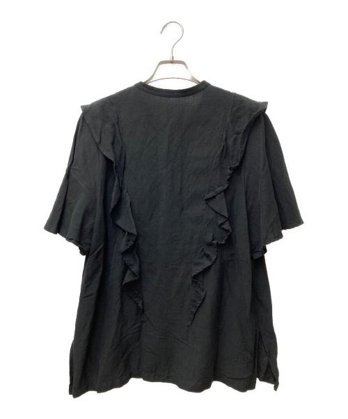 FRAMeWORK（フレームワーク）FRAMeWORK (フレームワーク) リネンレーヨンフリルブラウス 22-051-220-8000-2-0 ブラック サイズ:Freeの古着・服飾アイテム