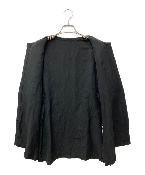 FRAMeWORK（フレームワーク）FRAMeWORK (フレームワーク) リネンレーヨンフリルブラウス 22-051-220-8000-2-0 ブラック サイズ:Freeの古着・服飾アイテム