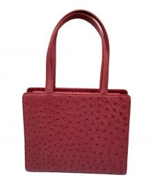 HERNO（ヘルノ）の古着「オーストリッチ トートバッグ」｜ピンク