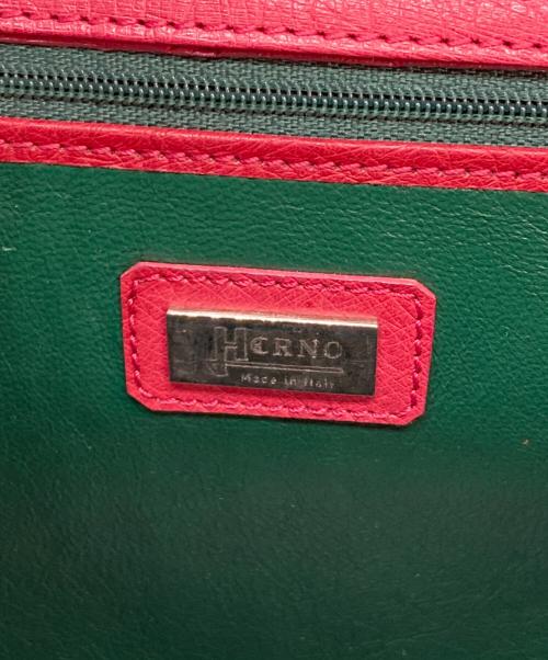 HERNO（ヘルノ）HERNO (ヘルノ) オーストリッチ トートバッグ ピンクの古着・服飾アイテム