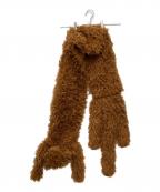 MARNIマルニ）の古着「アニマルモチーフマフラー　ACMC0115A0」｜ブラウン